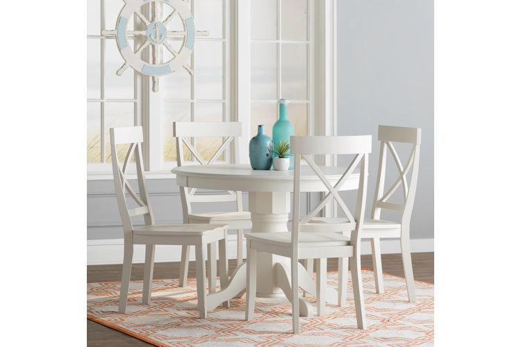 Wayfair white kitchen table and online chairs